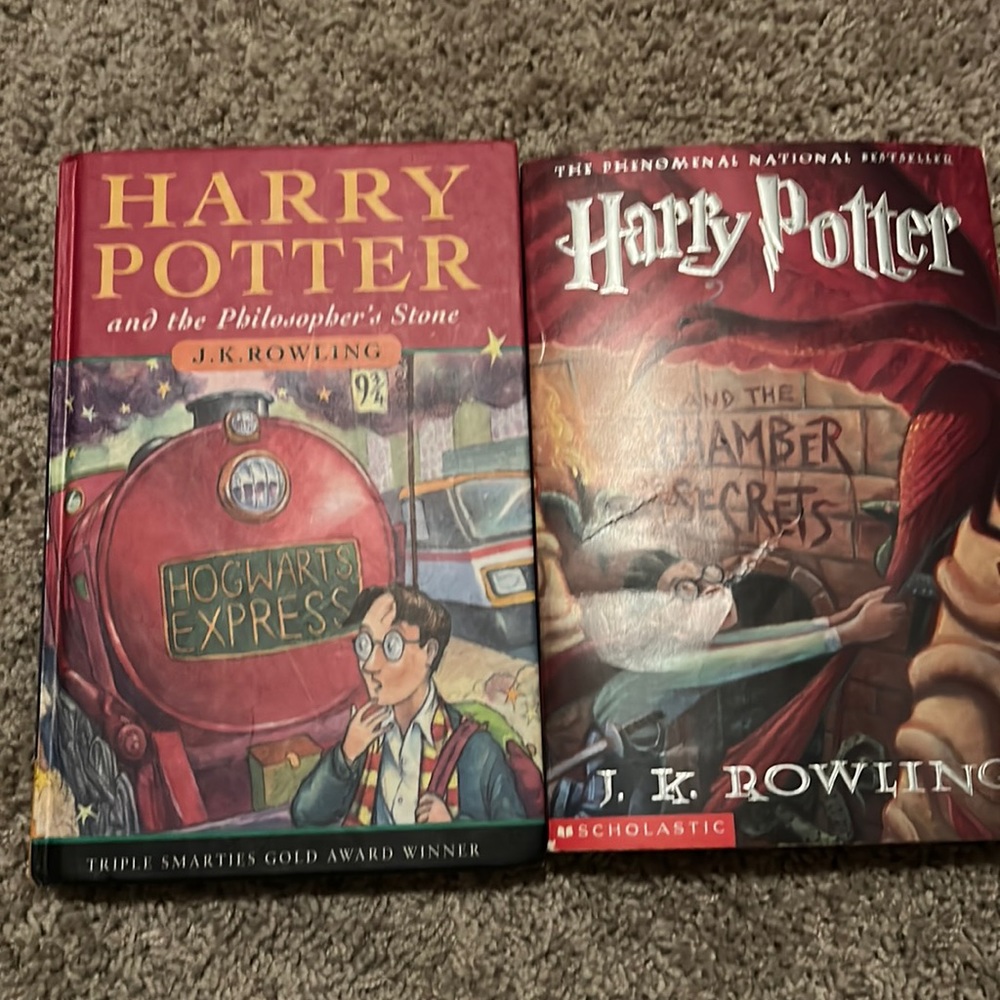 Two Harry Potter Books. One hard cover one soft-